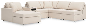 Looking cool and contemporary is great. But when it comes down to it, youâ€™re all about low-maintenance lounging. With the performance fabric on this sectional with chaise, cleaning spills is a breeze. Its customizable modular design caters to your ever-