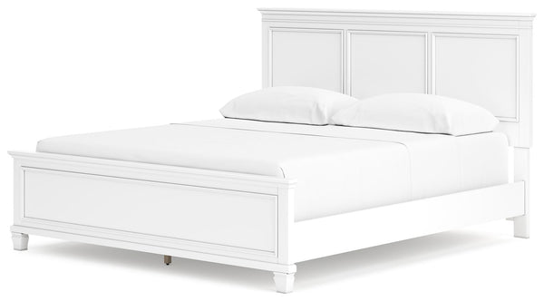 Fortman - White - California King Panel Bed