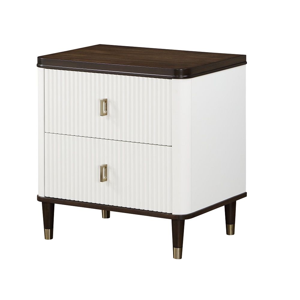 Box Spring Required Upholstered Bed Wooden Legss with Metal Caps Drawer: Metal Side Drawer Glide, 3/4 Extension, Dovetail Included, Safety Stop Included Mirror Beveled