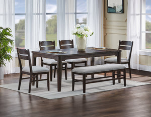 Elevate your dining experience with this elegantly crafted ensemble that seamlessly blends modern sophistication with timeless charm. Designed to bring warmth and style to any dining space, this set features a rich, dark wood finish that exudes durability
