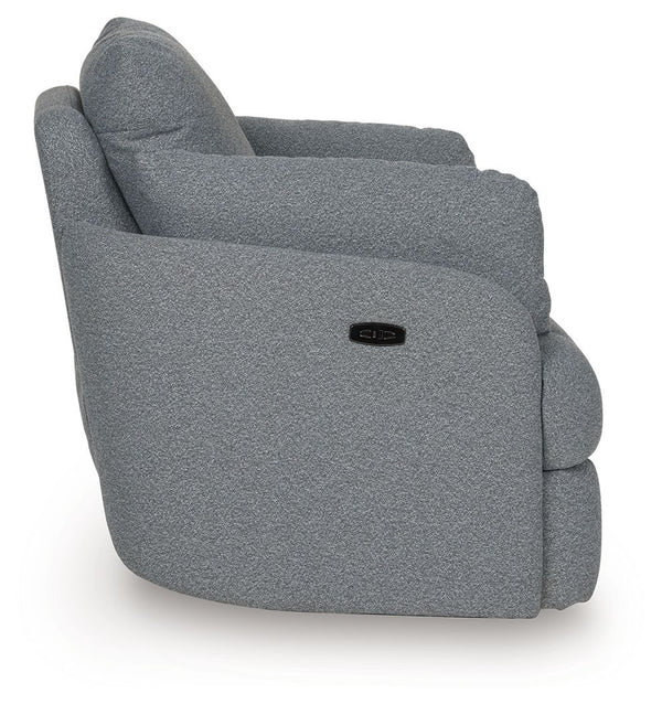 Alainmont Next-Gen Nuvella - Salt and Pepper - Swivel Power Recliner