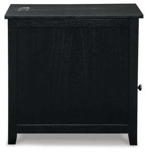 Treytown - Black - Chair Side End Table
