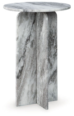 Style to aspire to. This accent table appeals to your eye for artisanal design at an affordable price. The all-marble construction makes it a sculptural addition to your curated space. Whether this table is standing alone or with decor on its smooth top, 