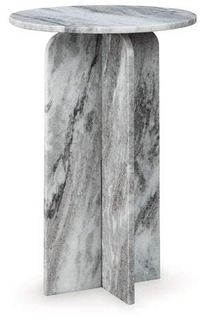 Style to aspire to. This accent table appeals to your eye for artisanal design at an affordable price. The all-marble construction makes it a sculptural addition to your curated space. Whether this table is standing alone or with decor on its smooth top, 
