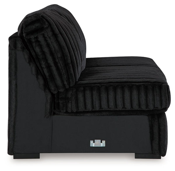 Midnight-Madness - Onyx - 3-Piece Sectional With Laf Corner Chaise