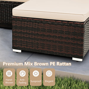 Made of premium hand-woven rattan for long-lasting elegance<br>Soft seat and back cushions make you more comfortable<br>Comfortable armrests for better relaxation<br>Zipped design makes the seat cushion cover easy to maintain<br>Coffee table with tempered