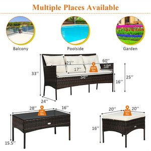 Sturdy steel frame ensures strong weight capacity <br>Premium rattan with all-weather resistance for long-time use <br>Cozy seat with high backrest and soft armrest offers comfort <br>High density cushion with removable cover makes maintenance easier <br>