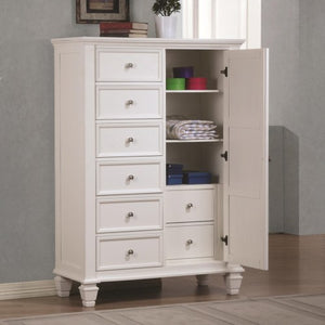 Sandy Beach Door Dresser with Concealed Storage
