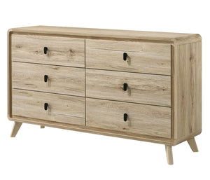 Dawson - Queen 5 Piece Bedroom Set - Light Brown