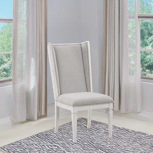 Katia - Hostess Chair (Set of 2) - Light Gray & Weathered White