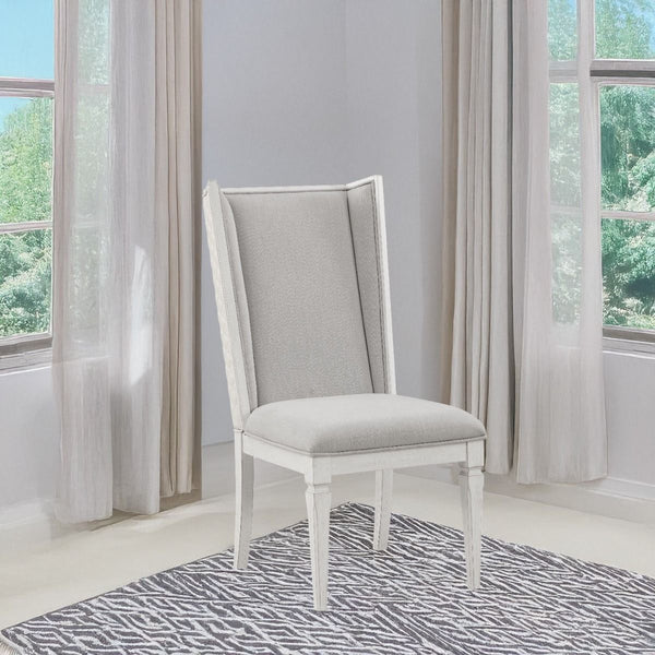 Katia - Hostess Chair (Set of 2) - Light Gray & Weathered White
