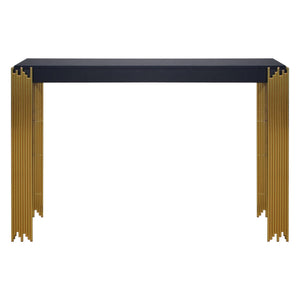  this table ensures lasting strength and durability. Its sophisticated black finish adds a