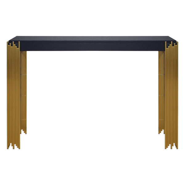  this table ensures lasting strength and durability. Its sophisticated black finish adds a