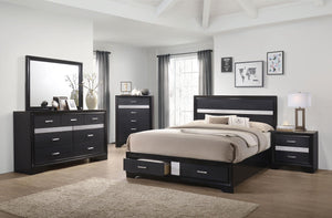 Miranda 5-piece California King Bedroom Set Black