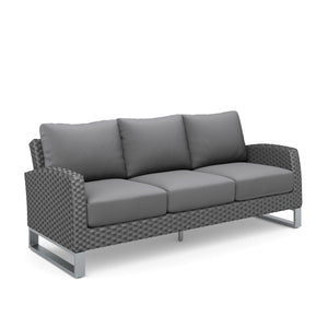 Fiji - 2 Piece Living Room Set (Sofa & Slat Top Coffee Table) - Gray
