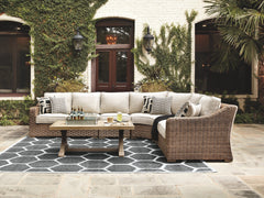 Beachcroft - 5 Pc. - Sectional Lounge Set - Beige