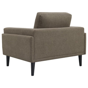 Rilynn - Upholstered Track Arm Accent Chair - Brown
