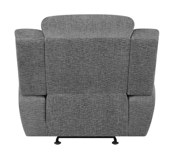 Bahrain - Upholstered Glider Recliner - Charcoal