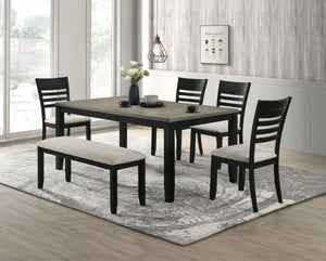 Folio - Dining Table - Light Brown / Black