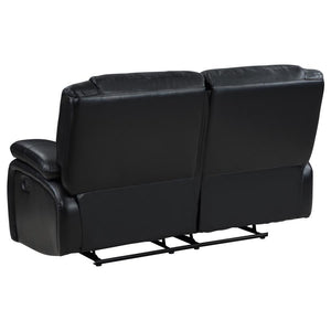 Camila - Upholstered Motion Reclining Loveseat - Black