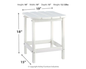 Sundown Treasure - White - Rectangular End Table