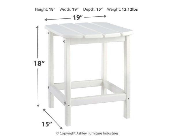 Sundown Treasure - White - Rectangular End Table