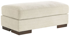 Classic comfort gets a mod twist with this ottoman. Its minimalistic approach and structured silhouette bring a clean-lined design element to your living room. Place a decorative tray on top to create a spot for morning coffee or cocktails, or simply use 
