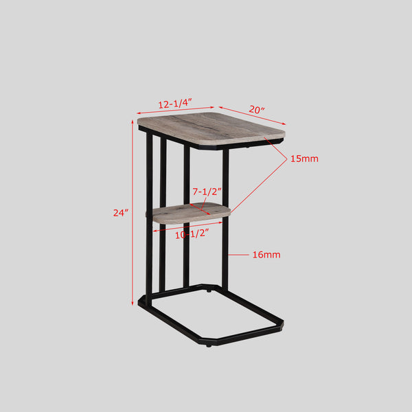  while the sleek black metal frame provides durability and a minimali