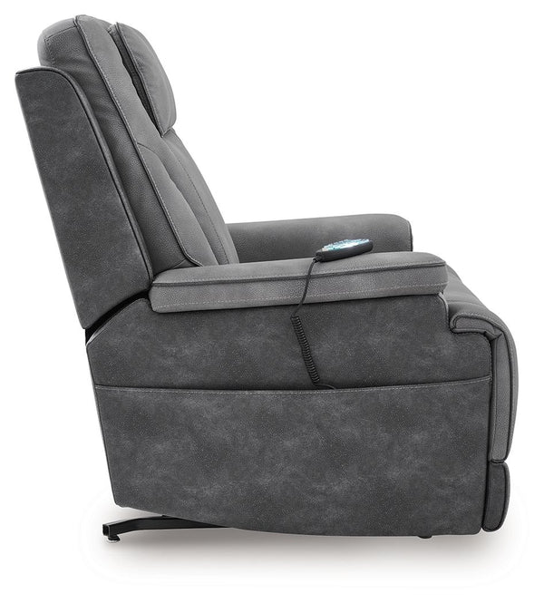4Z-Peaceful Pause - Serenity Zone - Slate - Power Lift Recliner