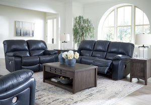 Focus on function. This seating package balances contemporary character and irresistible comfort. Its affordable, expertly matched leather and faux leather upholstery keeps your style up to speed without breaking the bank. Reclining with the touch of a bu