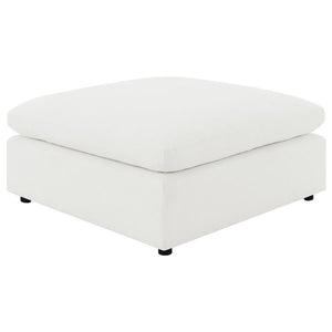 Raleigh - Boucle Upholstered Ottoman - Ivory