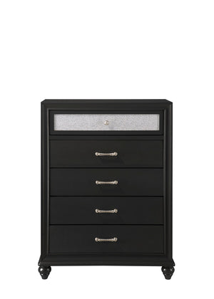 Lila - Queen 5 Piece Bedroom Set - Black