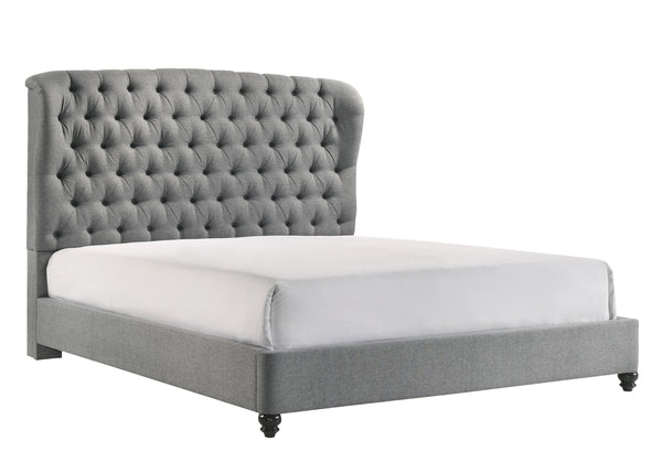 Linda - King Bed<h4><b>Linda - King Headboard / Footboard - Gray</b></h4> <table width="100%"><colgroup><col style="width: 30%"> <col style="width: 70%"> </colgroup> <tbody> <tr> <td>Dimensions</td> <td> 84.00"L x 91.00"D x 60.50"H</td> </tr> <tr> <td>Wei