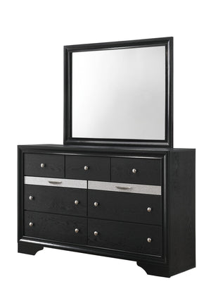 Regata - King 5 Piece Bedroom Set - Black