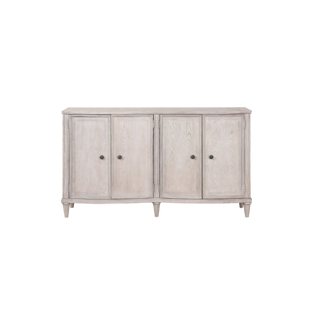KD Leg, Server Storage: 4 Wooden Front Doors (Inside: _) () Wooden Frame, Wooden Tapered Leg (Open Base) Orientation: Standing Flat Wall CONSTRUCTION: Wooden Case-Frame: Wood (Poplar), Wood Veneer (Oak) Shelves: _ Wooden Tapered Leg NO DRAWERS Hardware: M