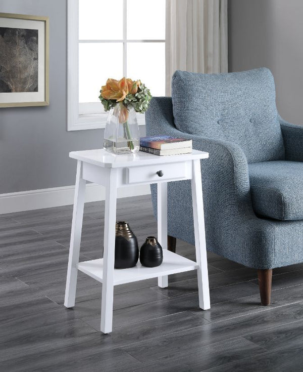 Kaife - Accent Table - White Finish