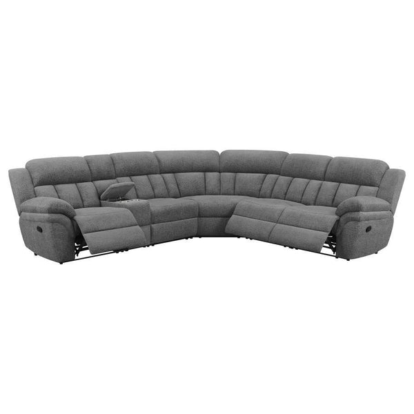  this sectional is soft to the touch. With manual recline options