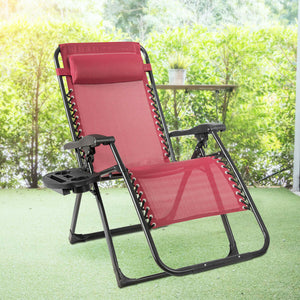 This recliner will be a perfect choice to have a nap in hot summer or enjoy the sunshine. Â  The cool and breathable fabric will never make you sultry even in summer. Its waterproof and sun-resistant performances allow you to place it outdoor with no worr