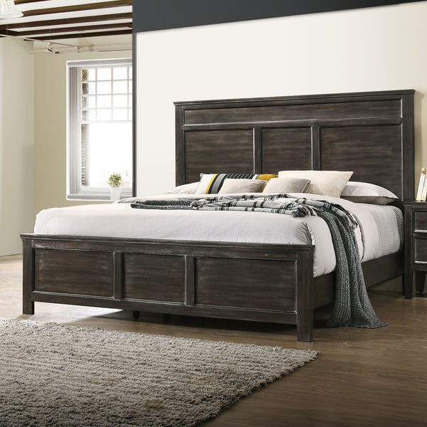 Andover - 6/6 King Bed - Nutmeg