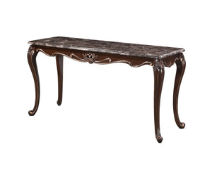 The Royal Classics Constantine Sofa Table / Entry Table in cherry is a perfect blend of heirloom quality and elegant design, making it a refined addition to any entryway or living space. Expertly crafted from solid pine and featuring premium polyurethane 