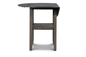 Gia - 3 Piece Dining Set (Counter Drop Leaf Table & 2 Chairs) - Gray