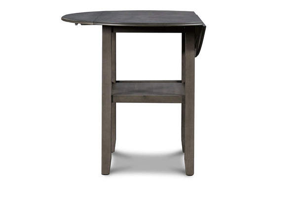 Gia - 3 Piece Dining Set (Counter Drop Leaf Table & 2 Chairs) - Gray