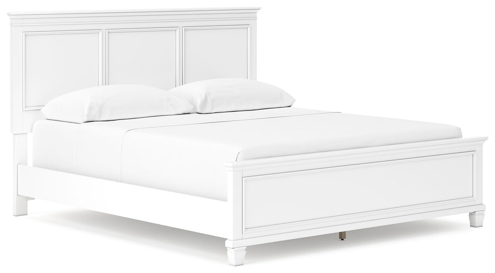 The casual design of this California king panel bed introduces a time-honored look to your restful retreat. The beautifully crafted piece is built to last, with distinctive framing that gives its headboard and footboard brilliant dimension. Whether your p