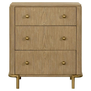 Arini - 5 Piece Eastern King Bedroom Set - Cream And Sand Wash