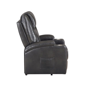 Evander - Power Lift Recliner - Gunmetal