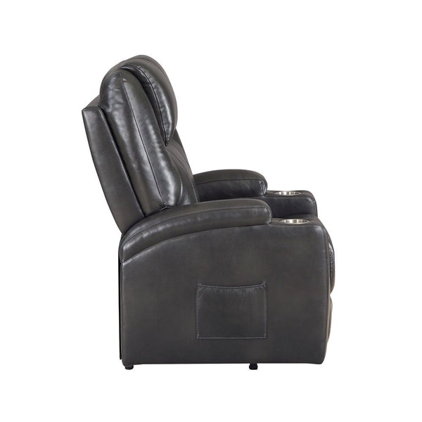 Evander - Power Lift Recliner - Gunmetal