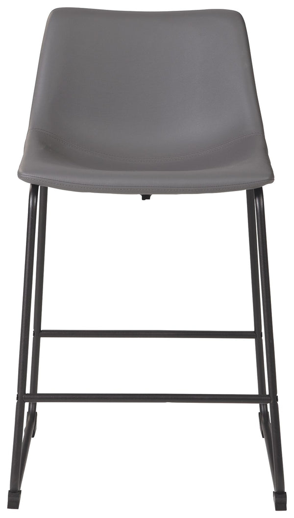 Centiar - Gray - Upholstered Barstool (Set of 2)