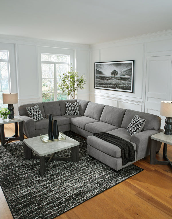 Birkdale Court - Gray - 3-Piece Sectional With Raf Corner Chaise