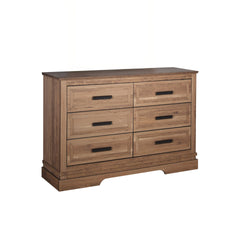 The Coventry Hall Dresser in Pecan combines durability and style, making it a standout piece for any bedroom. Made from high-quality manufactured woods and topped with eco-friendly decorative laminate, this dresser offers a robust and stable storage solut