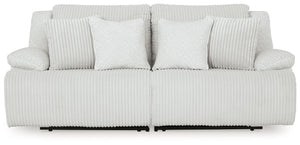 Top Tier - Alloy - 2-Piece Reclining Sectional Loveseat